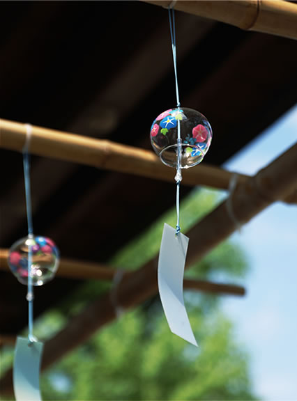 涼風の参道（風鈴まつり）の様子